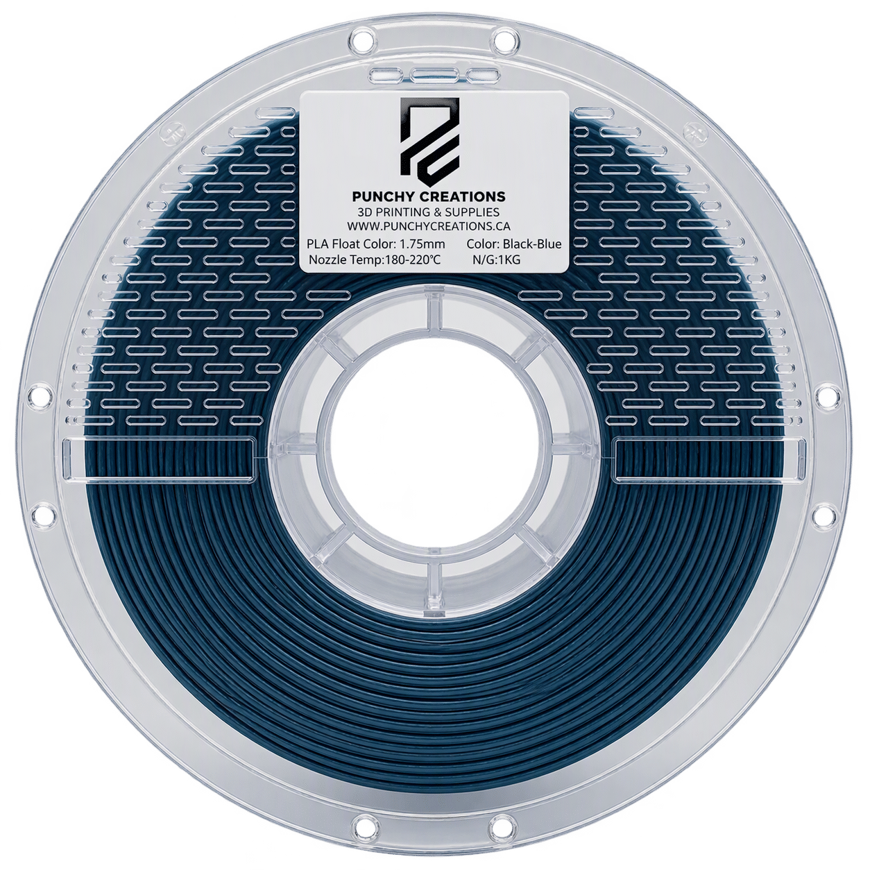 Dual Color PLA - Black/Blue 1KG