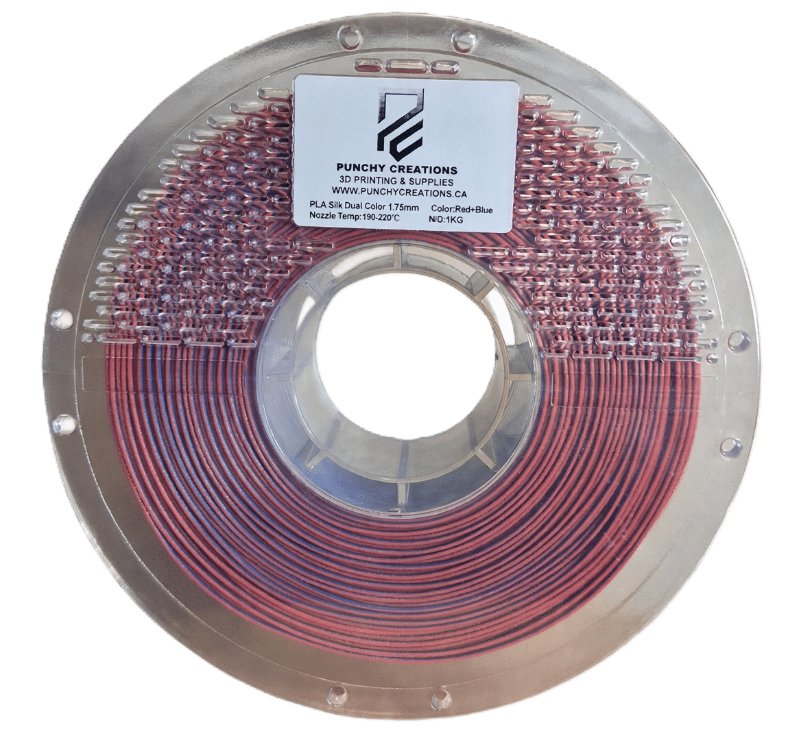 Magic Dual Color Silk PLA - Red/Blue 1KG
