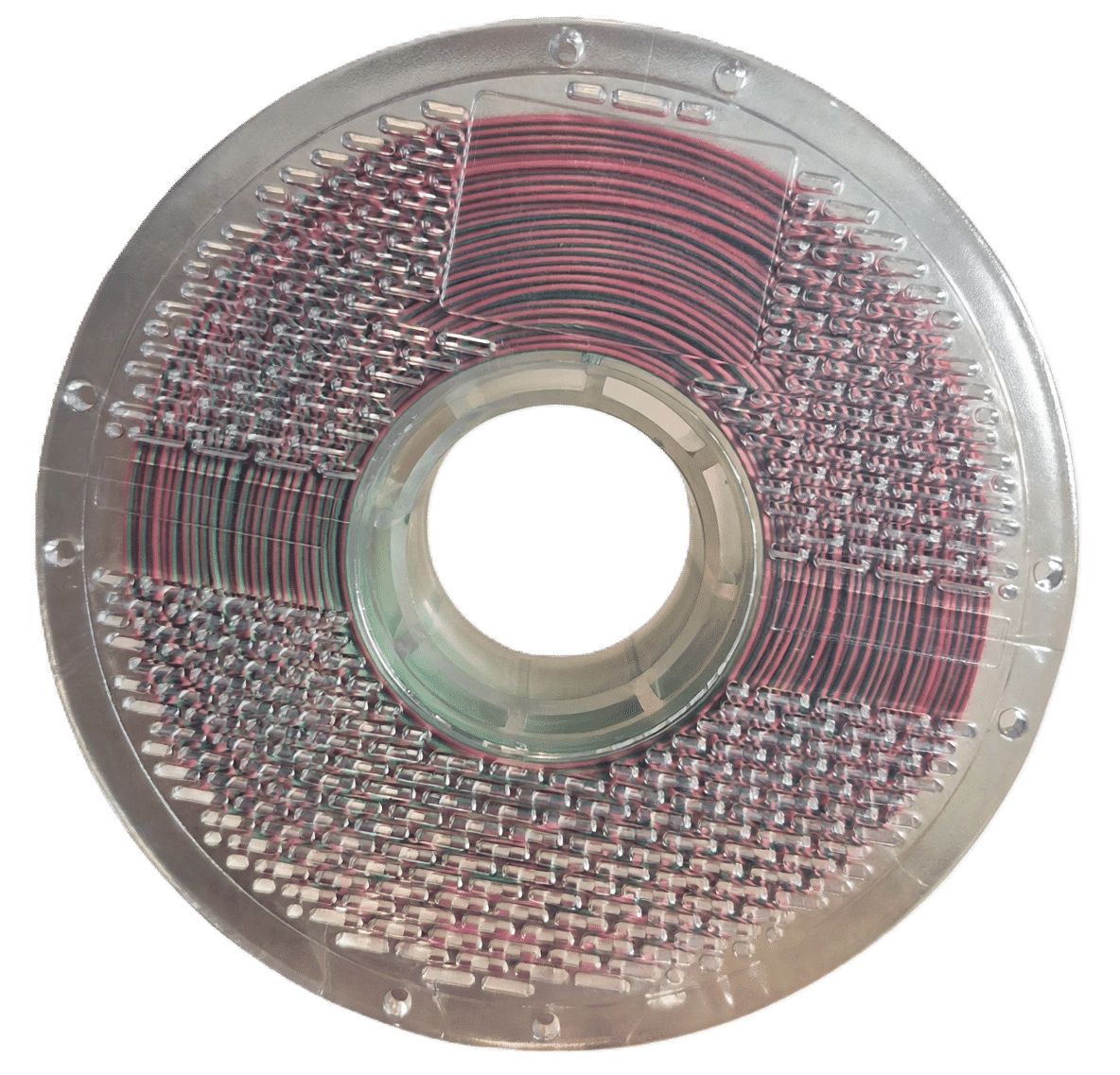 Tri-Color Silk PLA - Red/Gold/Green 1KG - Image 3