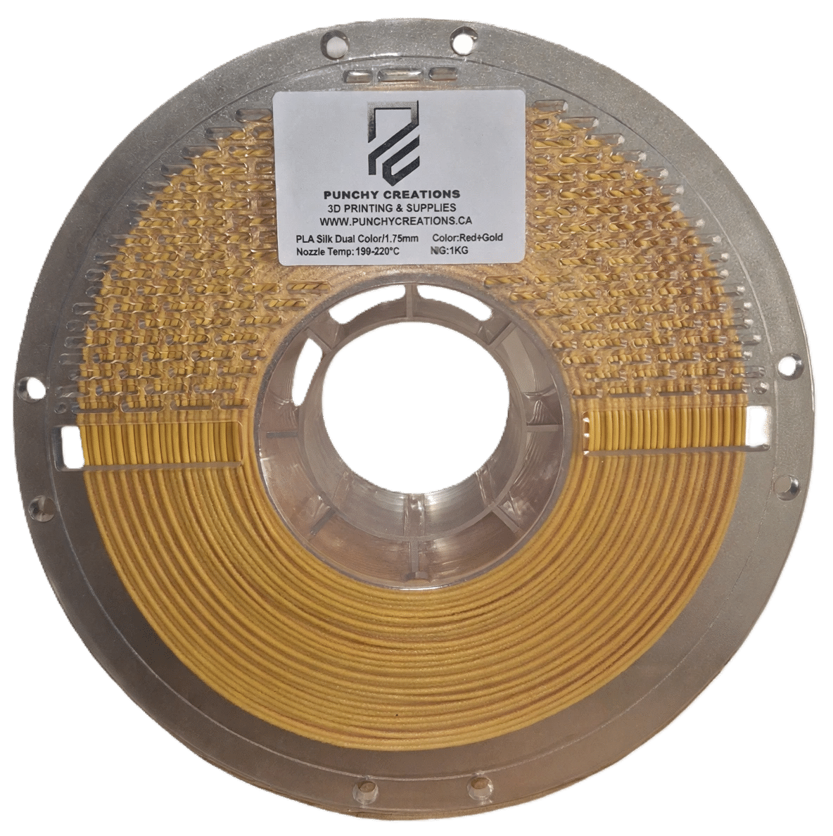 Dual Color Silk PLA - Red/Gold 1KG